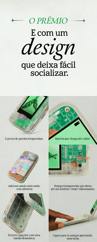 Um design que simplifica a sua vida social