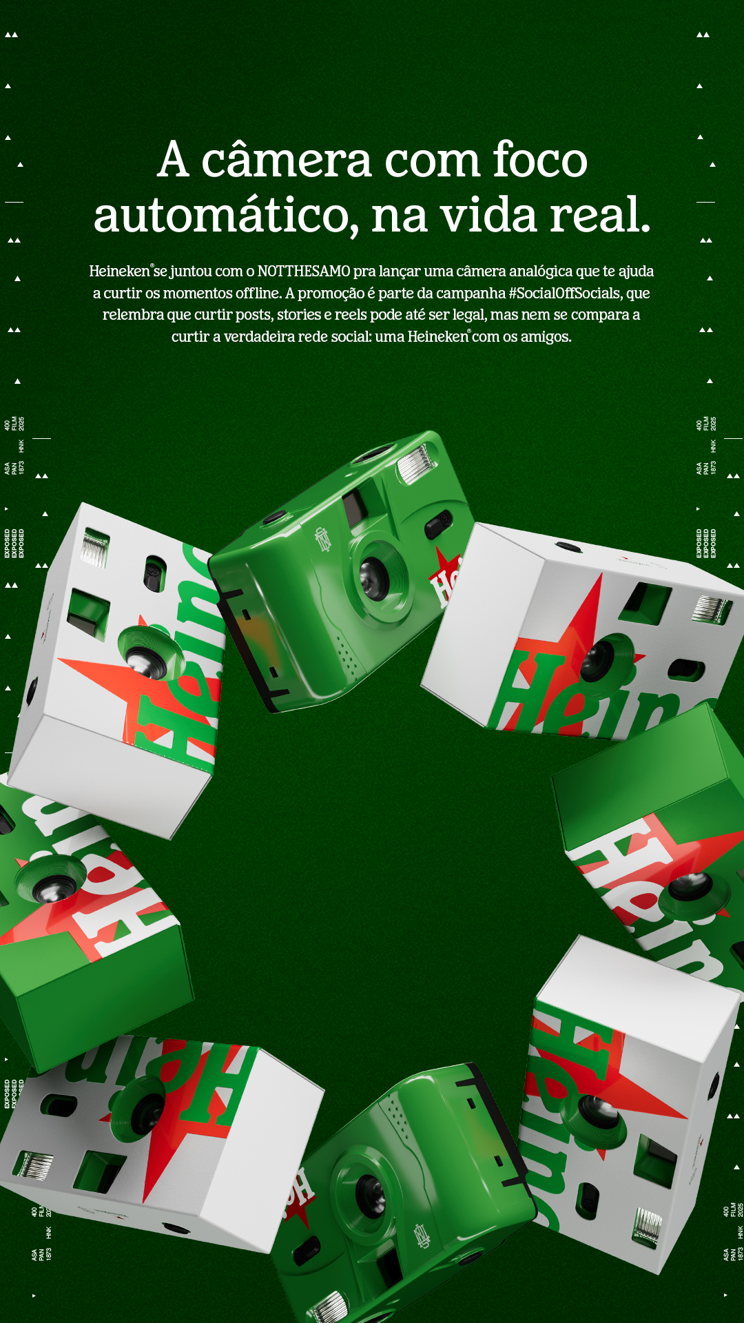 A câmera com foco automático, na vida real