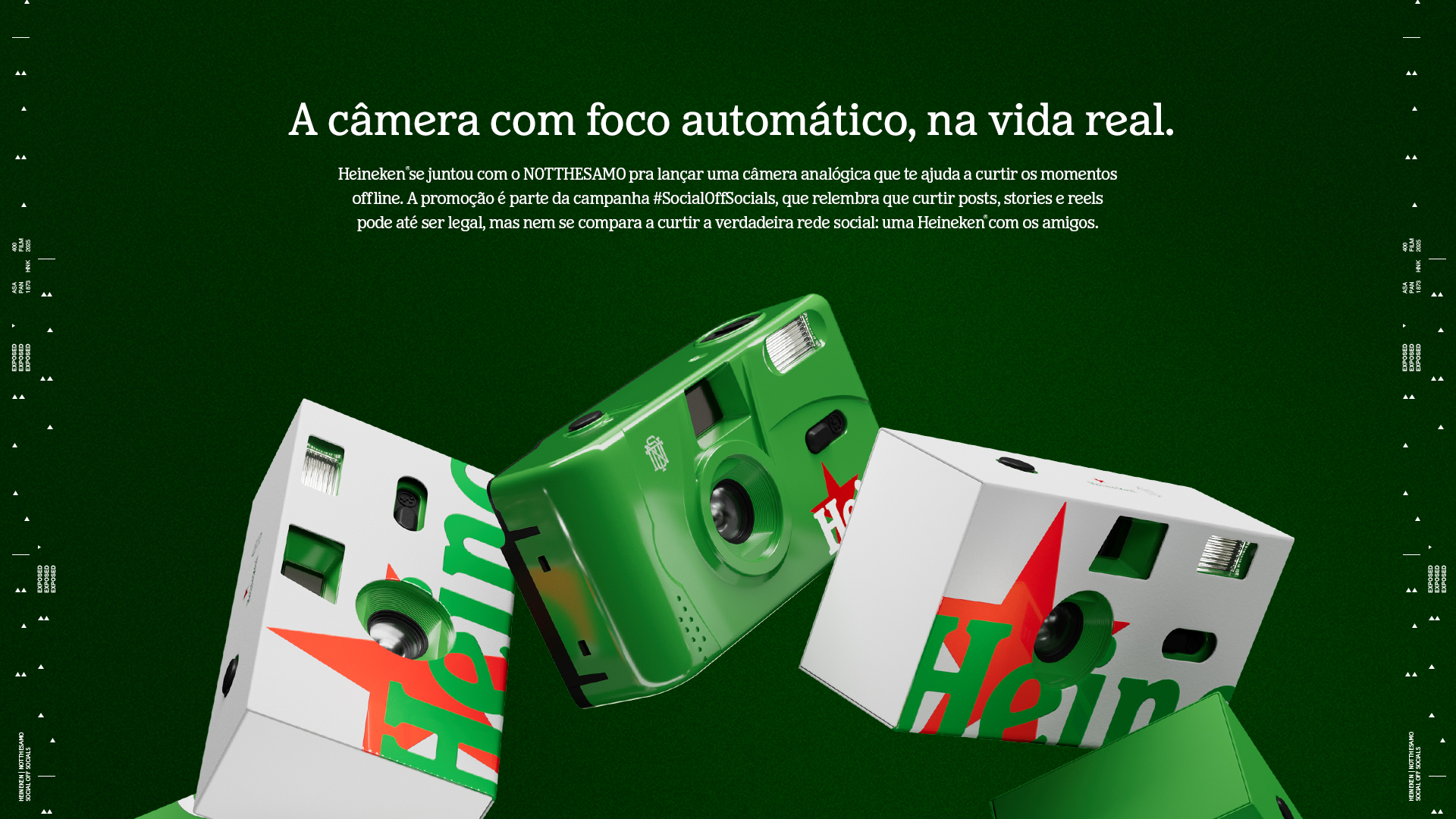 A câmera com foco automático, na vida real